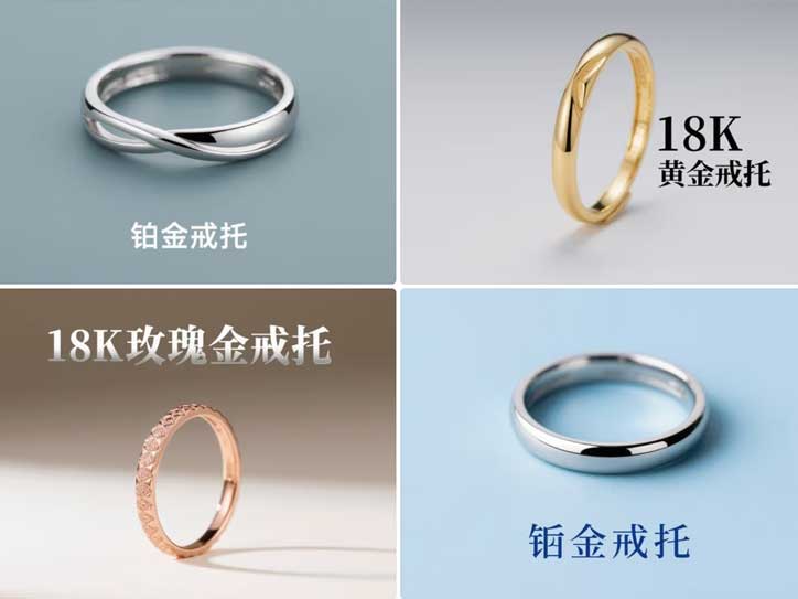 一分钟读懂常见的钻戒戒托材质