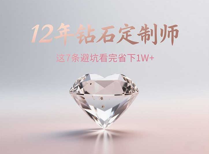 💎12年钻石定制师含泪总结｜这5条避坑指南看完省下1W+💰