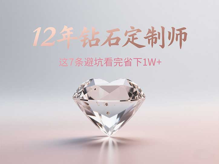 💎12年钻石定制师含泪总结｜这5条避坑指南看完省下1W+💰
